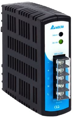 DRP24V48W1AZ
Delta DRP-Series 48W industrial AC/DC DIN-Rail power supply